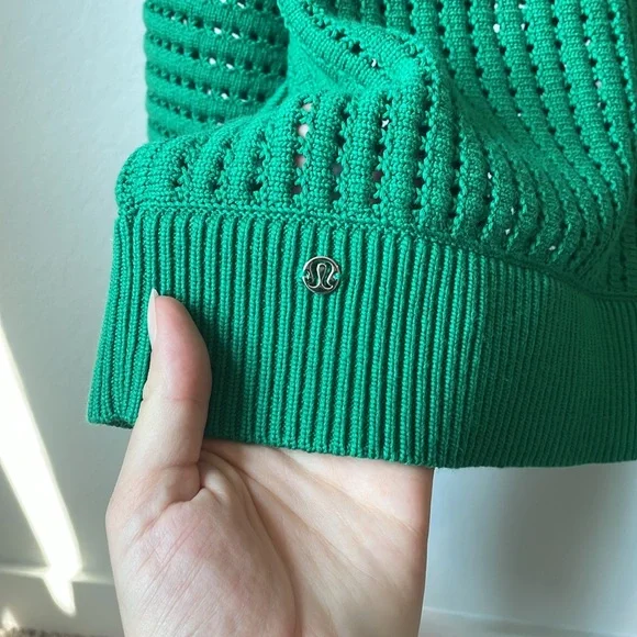 Lululemon Cotton Crochet Mesh Relaxed-Fit Cardigan - Picture 10 of 10